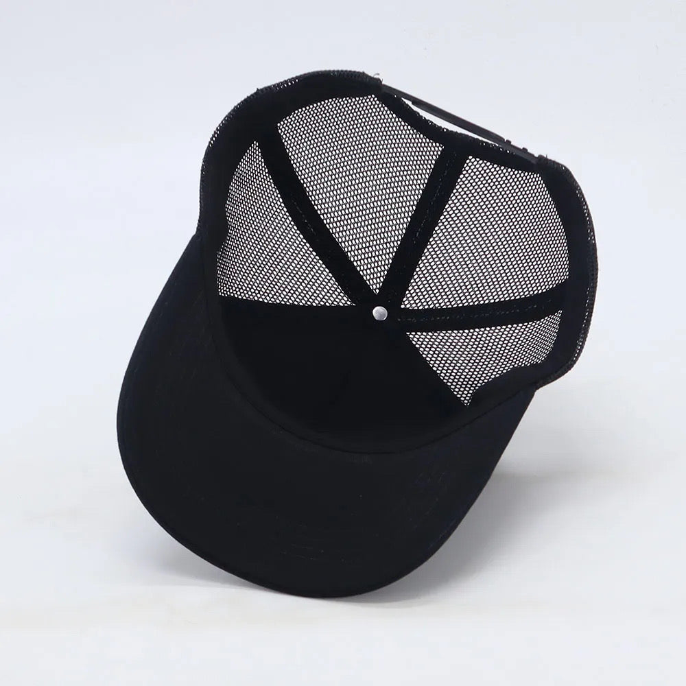 Alpha Black Stealth Trucker Cap