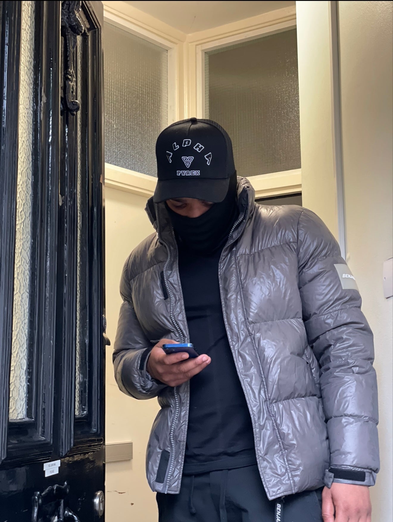 Alpha Black Stealth Trucker Cap