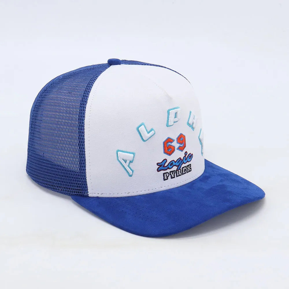 Alpha Pyrex Blue Trucker Cap